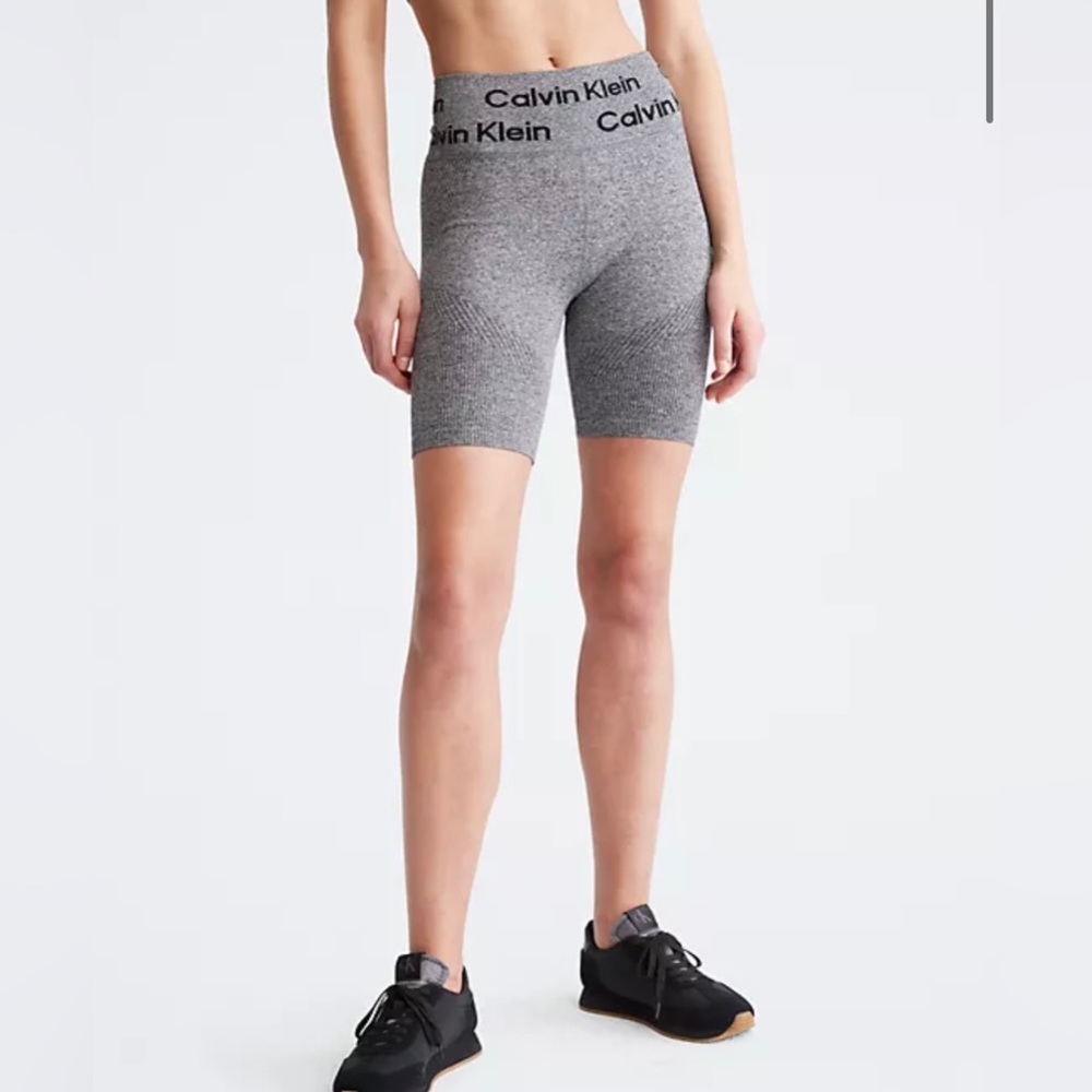 Calvin Klein Performance Seamless Jersey Ribbed Bike Shorts